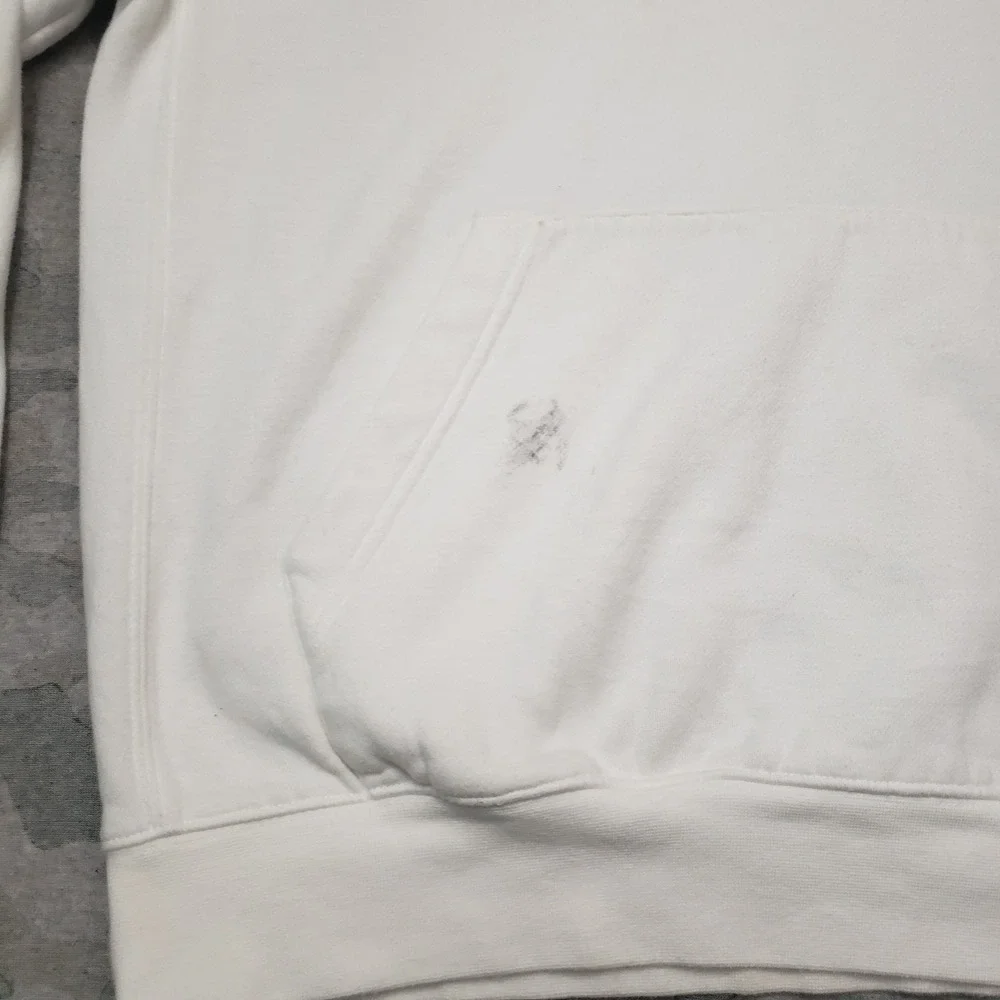 Nike‎ Sweatshirt Mens Large White Club Fleece Pullover Pockets Hooded